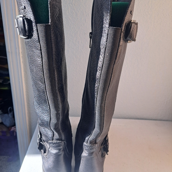 Clarks Black Leather Winter Boots - Picture 4 of 7